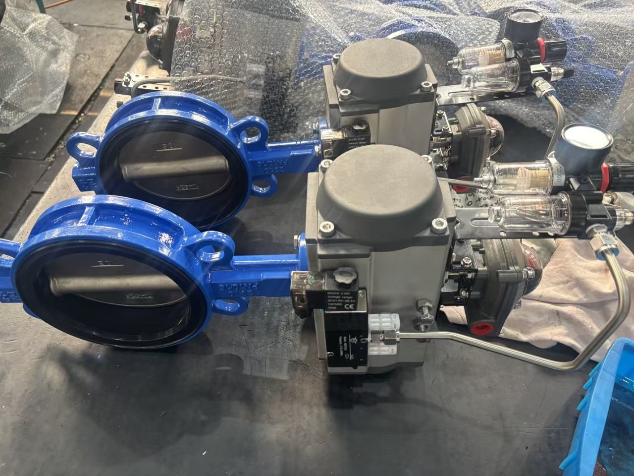 Pneumatically Actuated Butterfly Valve Assemblies